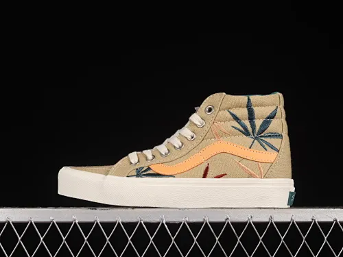 All categories Vans Vans series Vans Hi Vans high-top Vans Sk8-Hi Vault OG VR3 Vans official environmental protection series Maple leaf electric embroidered canvas shoes VN0A5EE3AZB